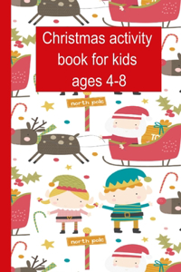 Christmas Activity Book For Kids Ages 4-8