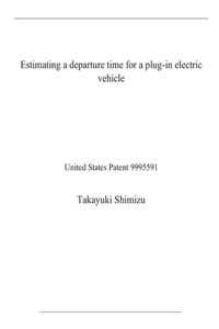 Estimating a departure time for a plug-in electric vehicle
