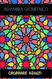 Alhambra geométrico colorare adulti