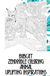 Zendoodle Coloring Uplifting Inspirations - Animal - Bobcat