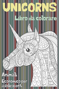 Libro da colorare - Economico per adolescenti - Animali - Unicorns