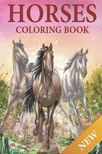 Horses Coloring Book