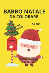 babbo natale da colorare