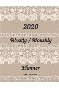 2020 Weekly / Monthly Planner 8.5x11