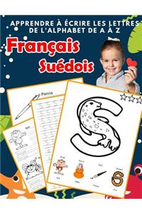 Apprendre à écrire les lettres de l'alphabet de A à Z Français Suédois