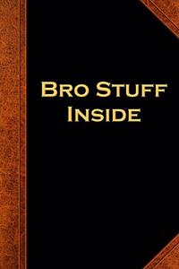 Bro Stuff Inside School Composition Book Vintage Style