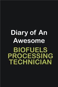 Diary of an awesome Biofuels Processing Technician