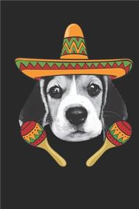Beagle Journal - Beagle Notebook 'Cinco De Mayo' - Gift for Beagle Lovers
