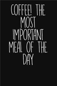 Coffee! the Most Important Meal of the Day