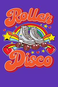Roller Disco 70's and 80's Retro Style Notebook