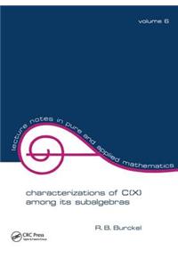 Characterization of C(x) among its Subalgebras