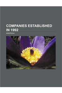 Companies Established in 1992