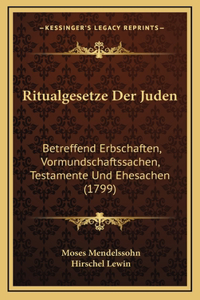 Ritualgesetze Der Juden