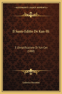 Il Santo Editto De Kan-Hi