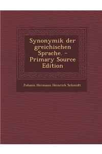 Synonymik der greichischen Sprache.