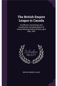 The British Empire League in Canada