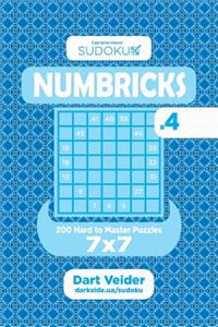 Sudoku Numbricks - 200 Hard to Master Puzzles 7x7 (Volume 4)