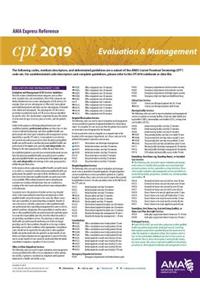 Erc-CPT 2019 Evaluation and Management