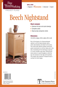 Fine Woodworking's Beech Nightstand Plan