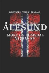 Wikstroem - Notes: Norwegen Alesund Fahne Norway used look - Monatsplaner 15,24 x 22,86