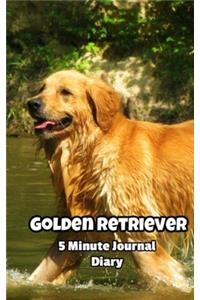 Golden Retriever 5 Minute Journal Diary