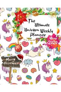 The Ultimate Merry Christmas Unicorn Weekly Planner Year 2020