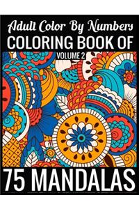 Adult Color By Numbers Coloring Book of Mandalas Volume 2