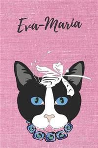 Eva-Maria Notizbuch DIN A5 Katze / Malbuch / Tagebuch / Journal / Geschenk