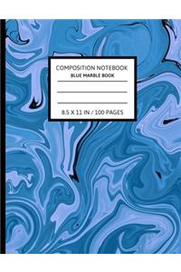 Composition Notebook Blue Marble Book