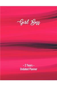 Girl Boss 2 Years Undated Planner
