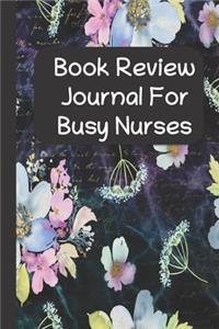Book Review Journal For Busy Nurses