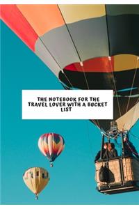 The Notebook for the Travel Lover with a Bucket List