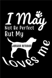 I May not be perfect But my Labrador Retriever loves me