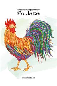 Livre de coloriage pour adultes Poulets 1