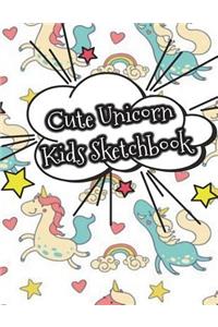 Cute Unicorn Kids Sketchbook
