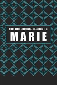 Yup. This Journal Belongs to Marie