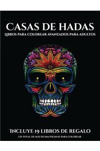 Libros para colorear avanzados para adultos (Casas de hadas)