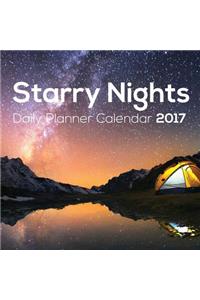 Starry Nights: Daily Planner Calendar 2017