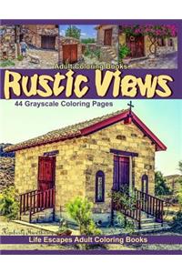 Adult Coloring Books Rustic Views