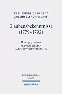 Glaubensbekenntnisse (1779-1792)