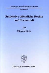 Subjektive Offentliche Rechte Auf Normerlass
