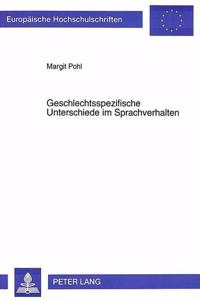 Geschlechtsspezifische Unterschiede Im Sprachverhalten