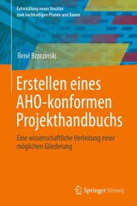 Erstellen Eines Aho-Konformen Projekthandbuchs