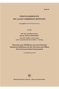 Untersuchung der Einflußlänge eines durch Kreisspant idealisierten Schiffskörpers bei der Fahrt durch einen offenen Kanal mit konzentrischem Kreisquerschnitt