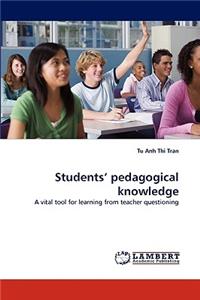 Students' pedagogical knowledge