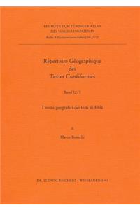 Repertoire Geographique Des Textes Cuneinformes