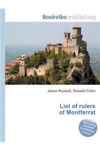List of Rulers of Montferrat