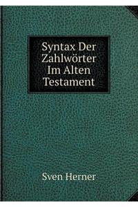 Syntax Der Zahlwörter Im Alten Testament