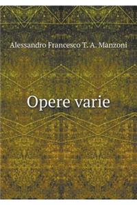 Opere varie