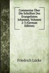 Commentar Uber Die Schriften Des Evangelisten Johannes, Volumes 2-3 (German Edition)